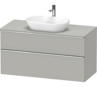 Duravit D-Neo consola lavabo mueble bajo, suspendido, 1200x664x550mm, 1 extraíble, 1 cajón, con tirador cromo, DE4969010070000, Color: DecoraciÃ³n gris hormigÃ³n mate