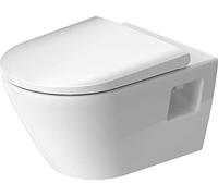 Duravit D-Neo - Juego de inodoro con tapa extraíble para inodoro con cierre suave, color blanco