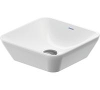 Duravit D-Neo lavabo 40x40 cm cuadrada sobre encimera blanco 2397400070