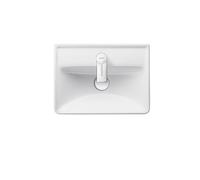 Duravit D-Neo lavabo con enjuague manual, 450x335mm, 1 agujero para grifo, sin rebosadero, blanco alto brillo, 0738450041