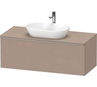 Duravit D-Neo, lavabo consola suspendido, 1200x459x550mm, 1x extraíble, con tirador de acero inoxidable cepillado, DE4949070750000, Color: Lino mate decorativo