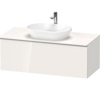 Duravit D-Neo, lavabo consola suspendido, 1200x459x550mm, 1x extraíble, con tirador de acero inoxidable cepillado, DE4949070220000, Color: Decoración blanca de alto brillo