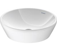 Duravit D-Neo lavabo sobre encimera, 400x400 mm, sin agujero para grifo, sin rebosadero, blanco alto brillo, 2371400070