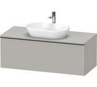 Duravit D-Neo, mueble bajo lavabo consola suspendido, 1200x459x550mm, 1x extraíble, con tirador negro diamante, DE49490BD070000, Color: DecoraciÃ³n gris hormigÃ³n mate
