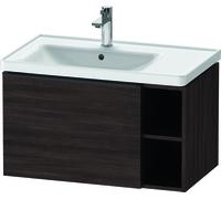 Duravit D-Neo, mueble bajo lavabo montado en la pared, anchura 784 x profundidad 452mm, 1 puerta, con tirador, DE425805353, Color: Decoración Castaño Oscuro