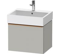 Duravit D-Neo mueble bajo lavabo suspendido, 584x440x442mm, 1 extraíble, con tirador de bronce cepillado, DE4271004070000, Color: DecoraciÃ³n gris hormigÃ³n mate