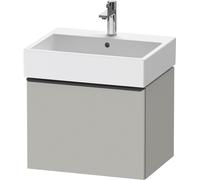 Duravit D-Neo mueble bajo lavabo suspendido, 584x440x442mm, 1 extraíble, con tirador negro diamante, DE42710BD070000, Color: DecoraciÃ³n gris hormigÃ³n mate
