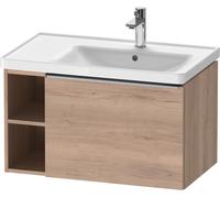 Duravit D-Neo mueble bajo lavabo suspendido, 784x440x452mm, 1 extraíble, 1 compartimento abierto en el lado izquierdo, con tirador de acero inoxidable cepillado, DE4257070550000, Color: Decoración mar