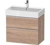 Duravit D-Neo mueble bajo lavabo suspendido, 784x625x442mm, 1 extraíble, 1 cajón, con tirador cromo, DE4373010550000, Color: Decoración marmolada de roble