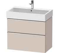 Duravit D-Neo mueble bajo lavabo suspendido, 784x625x442mm, 1 extraíble, 1 cajón, con tirador cromo, DE4373010910000, Color: Taupe Mate DecoraciÃ³n