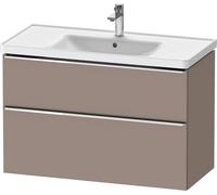 Duravit D-Neo mueble bajo lavabo suspendido, 984x625x452mm, 1 extraíble, 1 cajón, con tirador cromo, DE4356010430000, Color: Decoración Basalto Mate