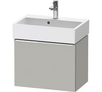 Duravit D-Neo mueble bajo lavabo suspendido, Compact, 584x440x372mm, 1 extraíble, con tirador cromo, DE4229010070000, Color: DecoraciÃ³n gris hormigÃ³n mate