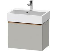 Duravit D-Neo mueble bajo lavabo suspendido, Compact, 584x440x372mm, 1 extraíble, con tirador de bronce cepillado, DE4229004070000, Color: DecoraciÃ³n gris hormigÃ³n mate