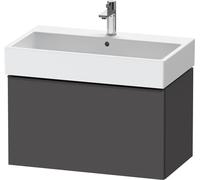 Duravit D-Neo, mueble de baño colgado en la pared, anchura 784 x profundidad 442mm, 1x cajón, con tirador, DE427304949, Color: Grafito Mate Decoración
