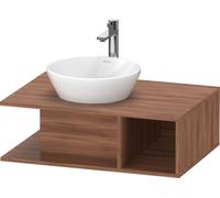 Duravit D-Neo, mueble de baño de pared, ancho 800 x fondo 550mm, 1 compartimento abierto en el lado derecho, DE492807979, Color: Nogal natural decorado