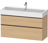 Duravit D-Neo, mueble de baño de pared, anchura 1184 x fondo 442mm, 1x cajón, 1x extraíble, con tirador, DE437503030, Color: Naturaleza del roble