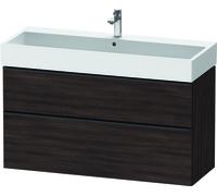 Duravit D-Neo, mueble de baño de pared, anchura 1184 x fondo 442mm, 1x cajón, 1x extraíble, con tirador, DE437505353, Color: Decoración Castaño Oscuro