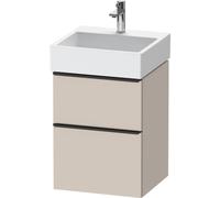 Duravit D-Neo, mueble de baño de pared, anchura 484 x fondo 442mm, 1x cajón, 1x extraíble, con tirador, DE437009191, Color: Decoración Topo