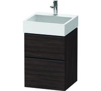 Duravit D-Neo, mueble de baño de pared, anchura 484 x fondo 442mm, 1x cajón, 1x extraíble, con tirador, DE437005353, Color: Decoración Castaño Oscuro