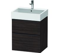 Duravit D-Neo, mueble de baño de pared, anchura 584 x fondo 442mm, 1x cajón, 1x extraíble, con tirador, DE437105353, Color: Decoración Castaño Oscuro
