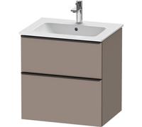 Duravit D-Neo, mueble de baño de pared, anchura 610 x fondo 462mm, 1x cajón, 1x extraíble, con tirador, DE436104343, Color: Decoración Basalto Mate