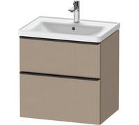 Duravit D-Neo, mueble de baño de pared, anchura 634 x fondo 452mm, 1x cajón, 1x extraíble, con tirador, DE435407575, Color: lino