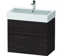 Duravit D-Neo, mueble de baño de pared, anchura 784 x fondo 442mm, 1x cajón, 1x extraíble, con tirador, DE437305353, Color: Decoración Castaño Oscuro