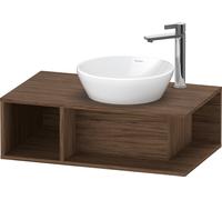 Duravit D-Neo, mueble de baño de pared, anchura 800 x fondo 480mm, 1 compartimento abierto en el lado izquierdo, DE493802121, Color: Nogal Oscuro