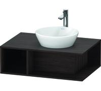 Duravit D-Neo, mueble de baño de pared, anchura 800 x fondo 550mm, 1 compartimento abierto en el lado izquierdo, DE495805353, Color: Decoración Castaño Oscuro
