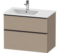 Duravit D-Neo, mueble de baño de pared, anchura 810 x fondo 462mm, 1x cajón, 1x extraíble, con tirador, DE436607575, Color: lino