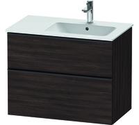 Duravit D-Neo, mueble de baño de pared, anchura 810 x fondo 462mm, 1x cajón, 1x extraíble, con tirador, DE436705353, Color: Decoración Castaño Oscuro