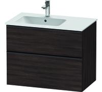Duravit D-Neo, mueble de baño de pared, anchura 810 x fondo 462mm, 1x cajón, 1x extraíble, con tirador, DE436605353, Color: Decoración Castaño Oscuro