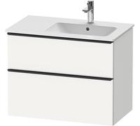 Duravit D-Neo, mueble de baño de pared, anchura 810 x fondo 462mm, 1x cajón, 1x extraíble, con tirador, DE436701818, Color: Blanco Mate Decoración