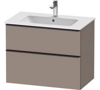 Duravit D-Neo, mueble de baño de pared, anchura 810 x fondo 462mm, 1x cajón, 1x extraíble, con tirador, DE436204343, Color: Decoración Basalto Mate
