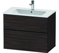 Duravit D-Neo, mueble de baño de pared, anchura 810 x fondo 462mm, 1x cajón, 1x extraíble, con tirador, DE436205353, Color: Decoración Castaño Oscuro