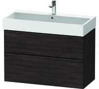 Duravit D-Neo, mueble de baño de pared, anchura 984 x fondo 442mm, 1x cajón, 1x extraíble, con tirador, DE437405353, Color: Decoración Castaño Oscuro