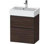 Duravit D-Neo, mueble de baño de pared Compact, anchura 584 x fondo 372mm, 1x cajón, 1x extraíble, con tirador, DE432905353, Color: Decoración Castaño Oscuro