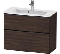 Duravit D-Neo, mueble de baño de pared Compact, anchura 810 x fondo 372mm, 1x cajón, 1x extraíble, con tirador, DE436905353, Color: Decoración Castaño Oscuro