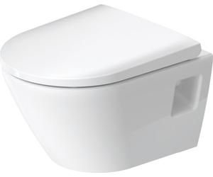 Duravit D-Neo WC suspendido Compact, lavabo, salida horizontal, sin borde, 370x480x400mm, 25870900001, Color: Blanco con Wondergliss