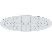 Duravit Universal Cabezal de Ducha acero inoxidable, alcachofa de la ducha con chorro tipo Rain, ducha redonda (Ø 400 mm), Ángulo de la ducha superior ajustable, Ducha de lluvia, rociador, cromo