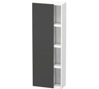 Duravit DuraStyle armario alto 1238, 1 puerta giratoria, tope izquierdo, altura: 1400mm, profundidad: 240mm, DS1238L4918, Color: Grafito Mate Decoración / Blanco Mate Decoración