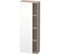 Duravit DuraStyle armario alto 1238, 1 puerta giratoria, tope izquierdo, altura: 1400mm, profundidad: 240mm, DS1238L1843, Color: Blanco mate / Basalto mate