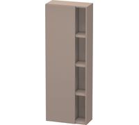 Duravit DuraStyle armario alto 1238, 1 puerta giratoria, tope izquierdo, altura: 1400mm, profundidad: 240mm, DS1238L4343, Color: Decoración Basalto Mate