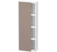 Duravit DuraStyle armario alto 1238, 1 puerta giratoria, tope izquierdo, altura: 1400mm, profundidad: 240mm, DS1238L4318, Color: Basalto mate / Blanco mate