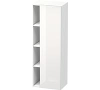Duravit DuraStyle armario alto 1239, 1 puerta giratoria, tope derecho, altura: 1400mm, profundidad: 360mm, DS1239R2218, Color: White High Gloss Decor / White Matt Decor