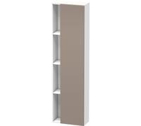 Duravit DuraStyle armario alto 1248, 1 puerta giratoria, tope derecho, altura: 1800mm, profundidad: 240mm, DS1248R4318, Color: Basalto mate / Blanco mate