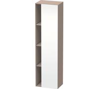 Duravit DuraStyle armario alto 1249, 1 puerta giratoria, tope derecho, altura: 1800mm, profundidad: 360mm, DS1249R1843, Color: Blanco mate / Basalto mate