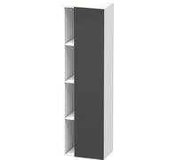 Duravit DuraStyle armario alto 1249, 1 puerta giratoria, tope derecho, altura: 1800mm, profundidad: 360mm, DS1249R4918, Color: Grafito Mate Decoración / Blanco Mate Decoración