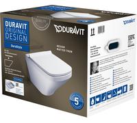 Duravit DuraStyle taza de inodoro con asiento de cierre suave suspendido sin reborde blanco 45510900A1