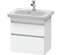 Duravit DuraStyle Módulo de lavabo de pared 6479, 2 cajones, 580mm, para DuraStyle, DS647901818, Color: Blanco mate / Blanco mate